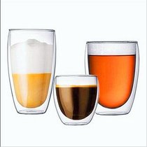 星巴克杯子  星巴克玻璃杯子 耐热双层咖啡杯(其他 450ML)