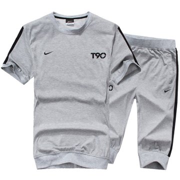 NIKE 新款短袖运动T恤套装正品男训练T90足球