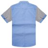 MXN麦根2013夏装新品男式冷调英伦风格子短袖衬衫113216026(浅卡其 S)
