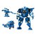 战士儿童动手变形机器人玩具男生孩塑料拼插拼装积木礼物杰星(蓝羽27025)第5张高清大图