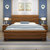 丰圆藤木 橡胶木新中式实木床储物双人床1.5M1.8米经济型新现代工艺简约主卧室婚床(1.8*2米胡桃色 单床)第3张高清大图