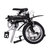 DAHON大行 经典热卖14寸单速铝合金折叠自行车 BYA412(黑色 14英寸)第3张高清大图