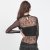 凯露禧 2013韩版 修身蕾丝水钻性感透视长袖 女装T恤CZ28(黑色 M)第2张高清大图