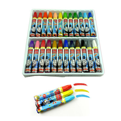 儿童画笔油画棒/蜡笔/水彩笔卡通幼儿彩色绘画工具(24色--油画棒)