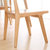 恒兴达 北欧风格白橡木家具现代简约餐厅中式饭桌椅靠背休闲餐椅纯实木书椅(纯白橡木 450*500*790mm)第2张高清大图