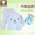 俞兆林春夏季0新生儿纯棉内衣套装3月婴儿衣服用品和尚服6家居服(气质小熊-粉蓝 59cm)第2张高清大图