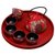 中国红色陶瓷结婚茶具套装创意婚庆用品长辈敬茶杯壶新婚礼品礼物  5件(5件)(加杯子)第5张高清大图