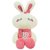 可爱米菲兔公仔毛绒玩具love兔子抱枕布娃娃女生节女生日礼物(粉色 60cm)第3张高清大图