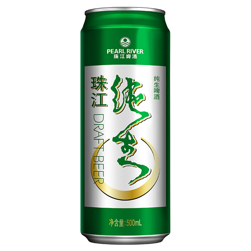 珠江啤酒纯生啤酒9度500ml12整箱装