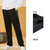 安踏运动裤男士针织长裤宽松直筒休闲裤子 A92203M黑色 舒适百搭第4张高清大图