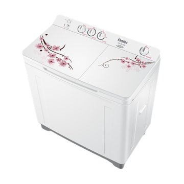 海尔（Haier）洗衣机 XPB125-298S 超大容量 双桶双缸 半自动洗衣机 瓷白色(12.5公斤)