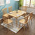 恒兴达 日式纯实木餐桌椅组合北欧全实木橡胶木长桌小户型4人桌餐厅家具(拉伸餐桌-1.2米胡桃色 一桌四椅)第4张高清大图