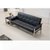 巢湖新雅  XY-A044 办公折叠沙发多功能坐睡两用沙发床(黑色)第2张高清大图