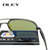 OLEY铝镁偏光男士商务太阳镜经典飞行员墨镜高清眼镜户外沙滩驾驶女时尚休闲彩膜防眩光护目镜全套包装YA143(C6 均码)第5张高清大图