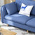 一米色彩 沙发 北欧客厅家具 布艺沙发 可拆洗日式小户型三人位 懒人沙发(蓝色 单人位旗舰版)第4张高清大图