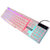 吉选(GESOBYTE) KB860悬浮有线键盘彩虹版机 白色第4张高清大图