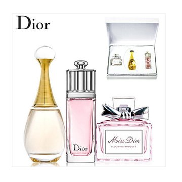 Dior迪奥女士香水Q版礼盒三件套（真我+甜心+魅惑5ml）(三件套 5ml)