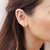 CNUTI粤通国际珠宝 黄金耳钉 足金镂空心形时尚耳钉 约2.12g/对第5张高清大图