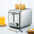 德尔玛（Deerma）多士炉 家用不锈钢吐司机面包机2片式 快捷精致早餐系列 DEM-SL282(银色)第2张高清大图