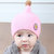 牛奶朋友新生儿春秋冬季胎儿帽男女儿童帽子毛线帽婴儿帽子(天蓝色 均码0-15个月（40-48CM）)第5张高清大图