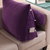 禧多屋Hitohome玉米绒三角形靠垫三维立体抱枕可调节高度靠枕(紫色 大号)第3张高清大图