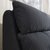 乔林曼兰 简约现代 时尚十字双枕布艺床(墨灰色 1.8×2m床+床垫)第5张高清大图