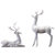 一鹿携手摆件 陶瓷福鹿创意北欧客厅玄关酒柜茶柜简约现代家居装饰品鹿摆件(福鹿-大18x8x28cm)第7张高清大图