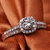 梦克拉Mkela 白18K金钻石戒指 皇室传奇 钻石戒指群镶结婚戒指钻石女戒1克拉效果第4张高清大图