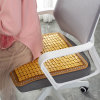夏季办公室椅子座垫 餐椅垫夏天凉席垫子电脑椅沙发竹垫 麻将坐垫(45x45cm 碳化色窄边)