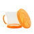 满趣健儿童防漏零食杯1个 橙色MK10121橙 宝宝零食盒零食碗防洒 外出便携不洒漏第2张高清大图