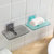水晶肥皂盒粘贴壁挂式沥水免打孔香皂置物架浴室创意塑料透明皂托(混色2个装)第3张高清大图