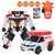变形汽车飞机机器人玩具带发射器车模型手办拼装套装儿童男孩玩具(333-12)第3张高清大图
