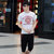 帛莱尼 2016夏新款男士短袖圆领T恤 男装青少年韩版休闲体恤套装B015(黑色 L)第5张高清大图