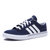 Adidas阿迪达斯男鞋低帮休闲板鞋 AW5080 AW5081(深蓝色 44)第2张高清大图