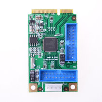 西霸（SYBA）FG-MU303A Mini PCI-e转台式机usb3.0扩展卡4口 PCIe扩展 Renesas芯片