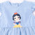 迪士尼公主212Q751夏季小飞袖连衣裙80cm蓝 柔软透气清新可爱第3张高清大图