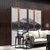 福维尼 新中式屏风隔断客厅时尚 办公卧室实木折屏可折叠移动水墨山水(以上为单扇价格需要几扇拍几扇 默认)第3张高清大图