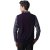狄亚诺 商务休闲假两件套 薄款时尚修身羊毛混纺针织衫(紫色-80 170)第2张高清大图