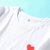 JLS新疆棉21夏季新品女士上衣短袖时尚设计爱心印花舒适女式T恤RY1026134XL白 全棉简约百搭第4张高清大图