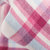 三利 纯棉纱布格纹系列枕巾一对 AB版正反两用 柔软舒适透气(茜色)第5张高清大图