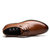 牧惠森2016春秋季男士商务正装皮鞋男式英伦圆头系带皮鞋93605(棕色 44)第2张高清大图