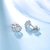 谢瑞麟 女款马蹄莲群镶钻石耳环（约9分，20颗钻石） 18K金钻石耳钉第6张高清大图