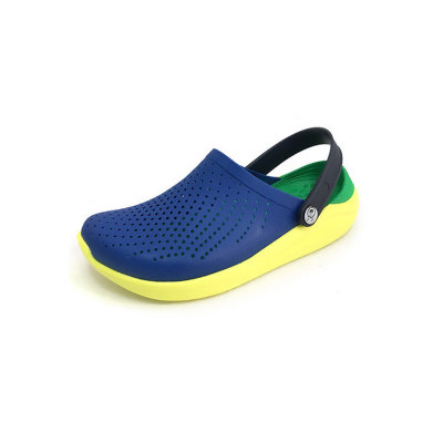 2020年夏季网纹克骆格Lite Ride洞洞鞋男女凉鞋拖鞋沙滩鞋XY(M4/W6(适合36的脚） 黑)
