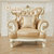 拉斐曼尼 GFS005 欧式沙发组合法式全实木真皮沙发小户型沙发客厅家具(沙发 1+2+3组合)第3张高清大图