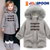 韩国童装Jelispoon2018冬季新款女童公主保暖外套(105 灰色)第4张高清大图