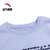 安踏短袖T恤女装2022女士跑步健身服上衣 A58335M蓝色系 跑步休闲运动T恤第2张高清大图