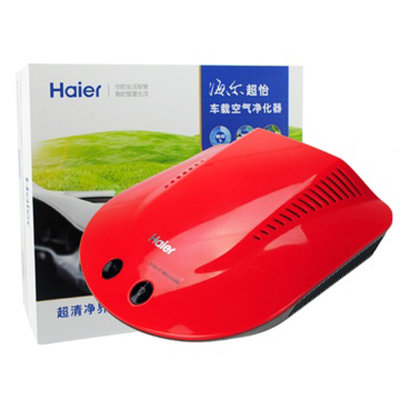 海尔（Haier）KJBC01-56 车载空气净化器 Q7无耗材负离子氧吧(红色 本机)