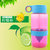 乾越 创意儿童柠檬水杯 环保便携旅行果汁杯子活力瓶(紫红)第5张高清大图