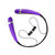 LG HBS-760 无线立体声音乐蓝牙耳机 挂耳式运动健身 通用型(紫色)第5张高清大图