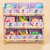 匠林家私儿童收纳柜置物架玩具收纳盒简约现代多功能置物架(米奇 原木架)第5张高清大图